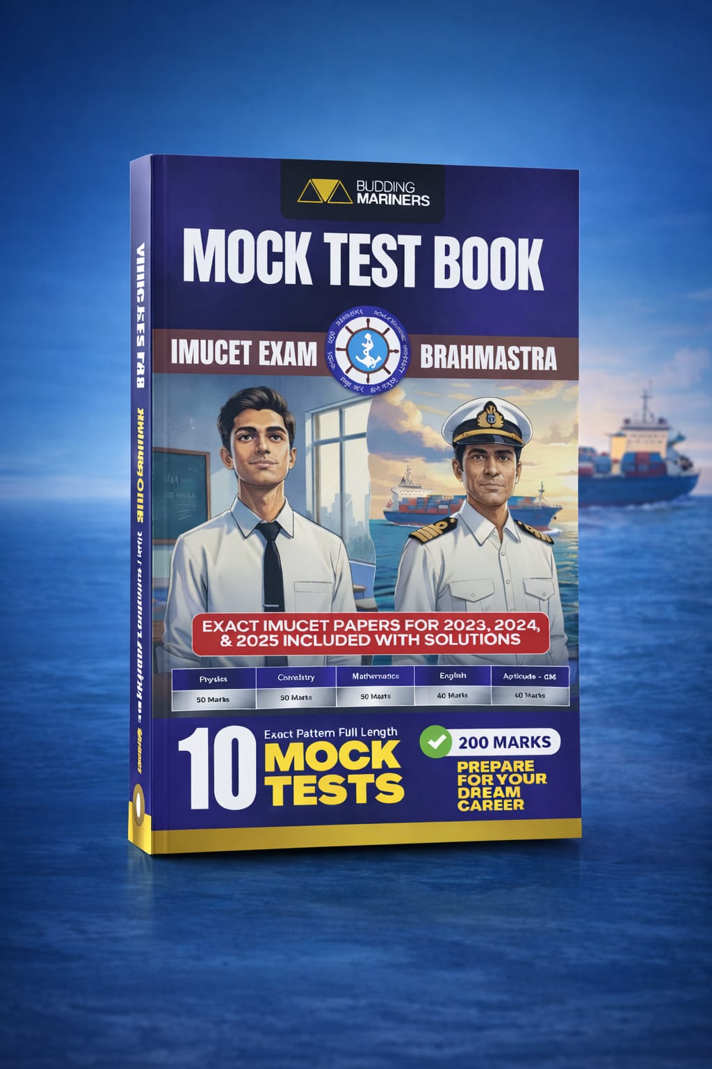 Budding Mariners IMUCET Mock Test Book - 10 Full- Length Tests +2023 - 2025 Papers