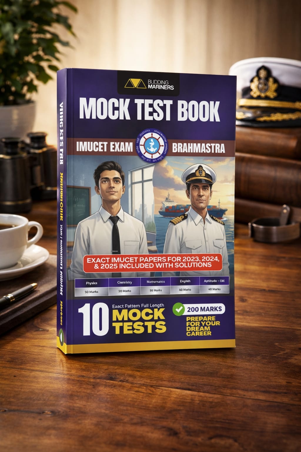 Budding Mariners IMUCET Mock Test Book - 10 Full- Length Tests +2023 - 2025 Papers